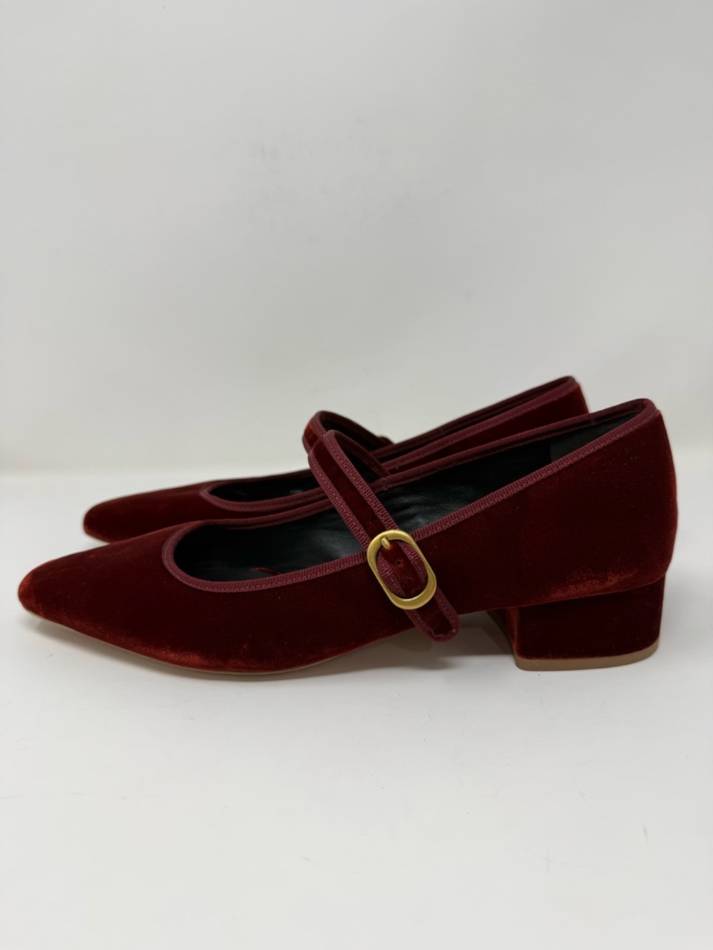 New Veronica Beard Cade Velvet Mary Jane Ballet Pump Sz 10 - Picture 6 of 13